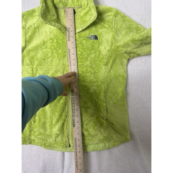 The North Face Women's Osito Fleece Zip Up Jacket Lime Green Outdoor Casual Med - Picture 10 of 14